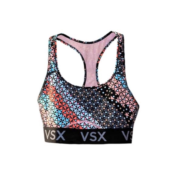 Victoria's Secret Geometric Racerback Sports Bra - Picture 1 of 5